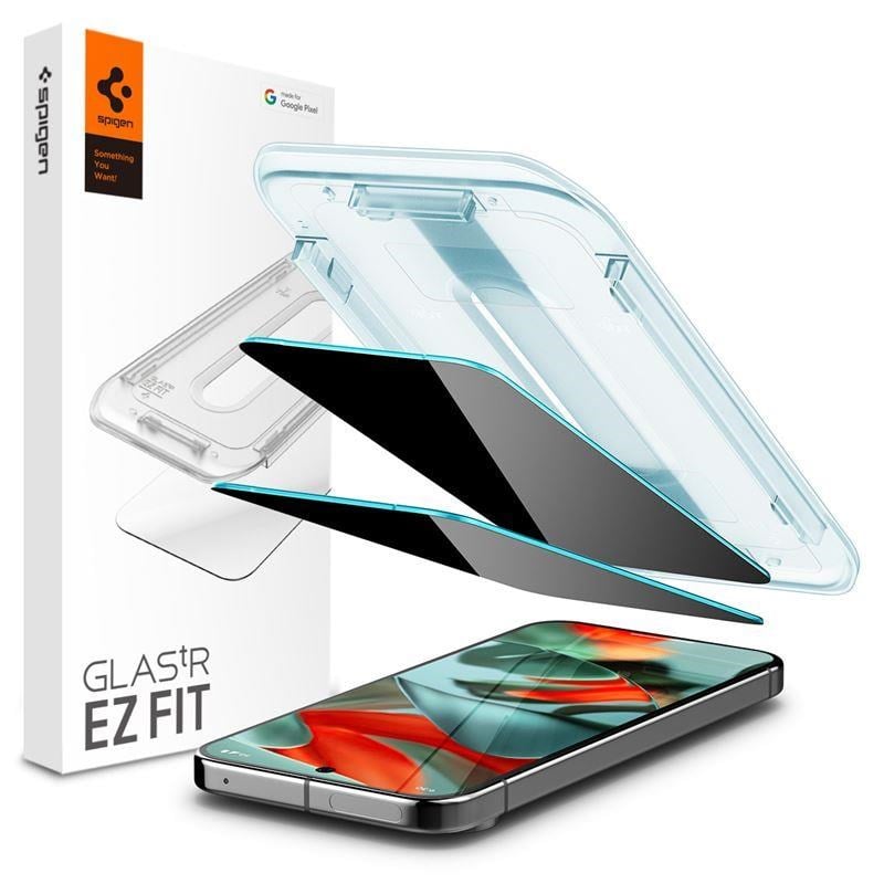 Spigen Glass tR EZ Fit (Privacy) 2 Pack - Google Pixel 10/9 Pro XL Beskyttelsesglas AGL09313