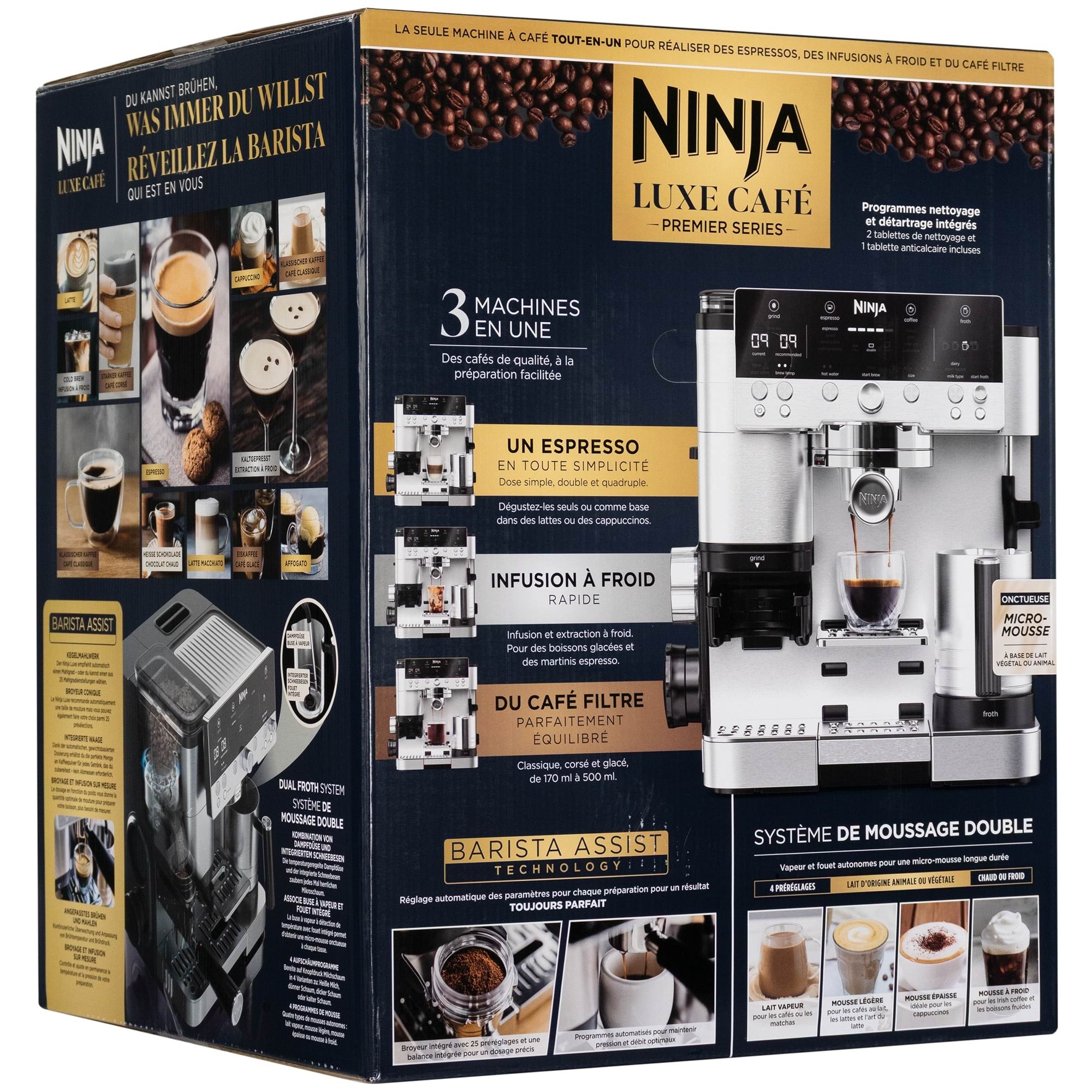 Ninja ES601EU coffee maker Kaffemaskine Grå