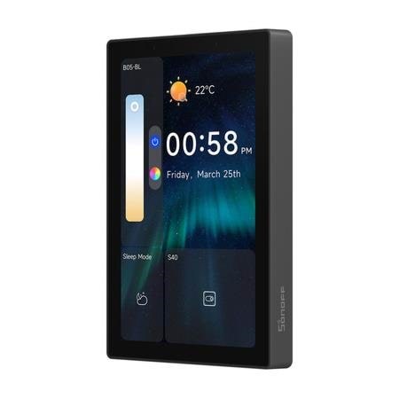 Sonoff Smart Control Panel 120 Matter WiFi/Bluetooth/ZigBee (black) Smart Home NSPanel120PB