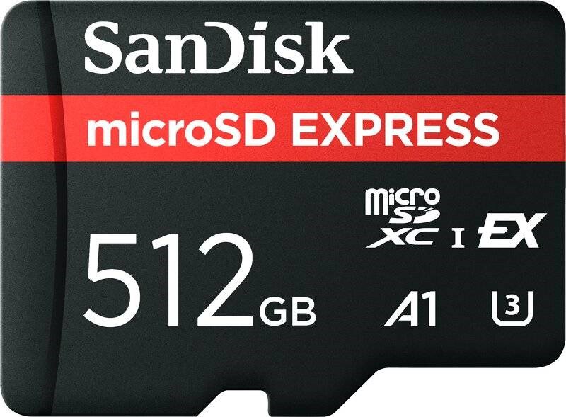 SANDISK microSD Express - 880MB/s - 512GB Hukommelseskort SDSQXFN-512G-GN4NN