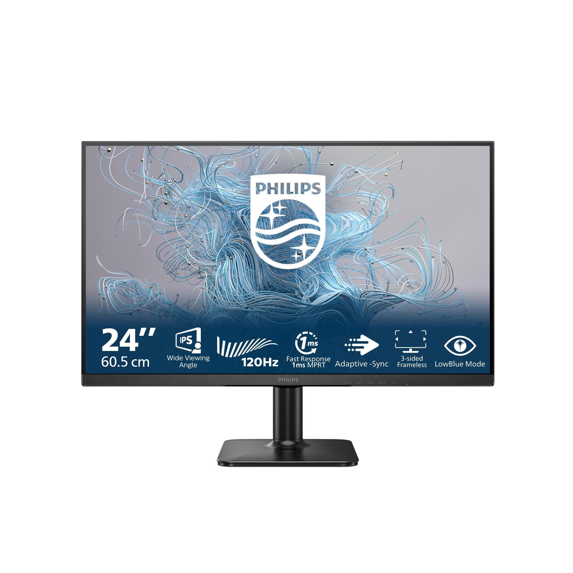 24" Philips 24E2N1110 - 1920x1080 (FHD) - 120Hz - IPS Computerskærm Black 24E2N1110/00