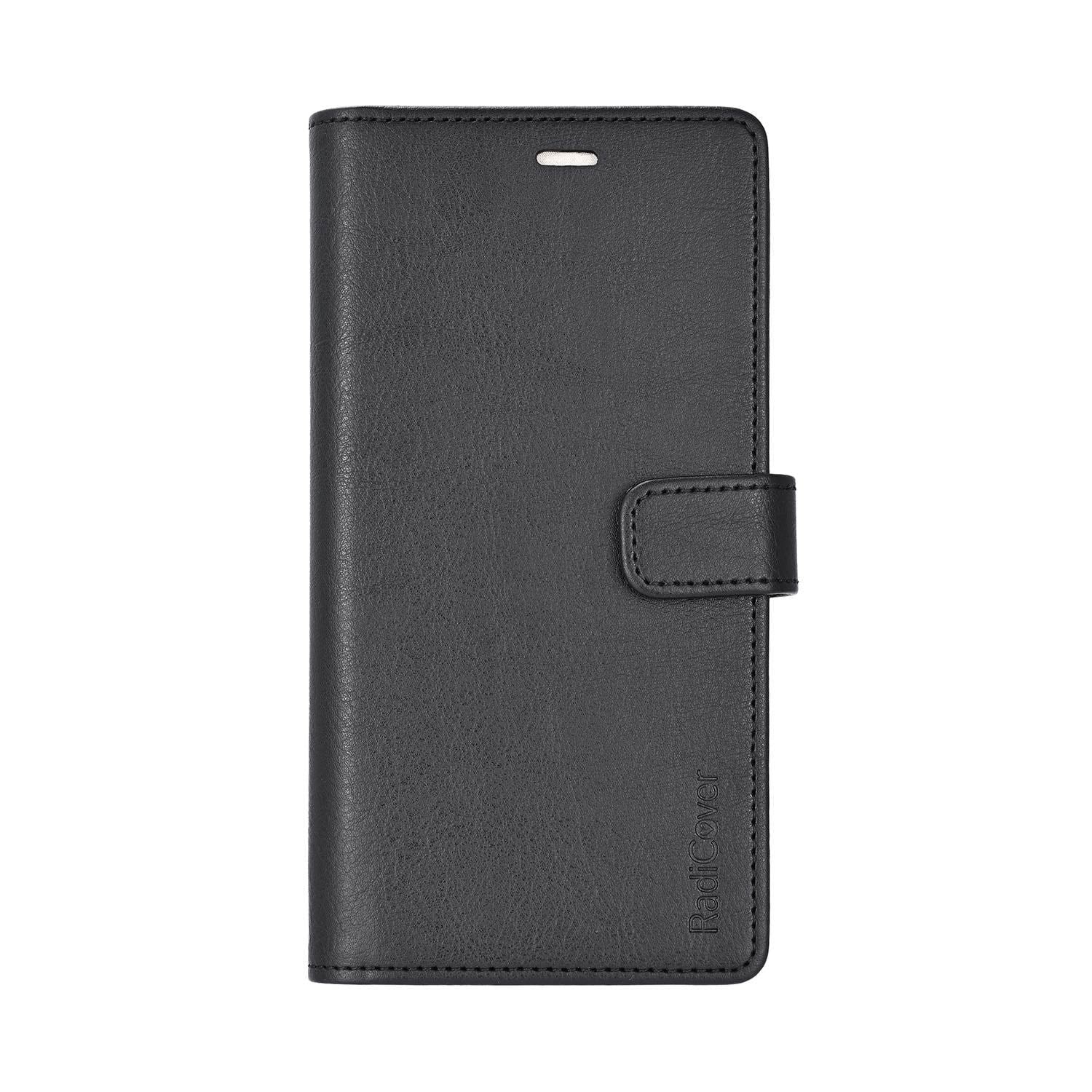 Radicover Wallet iPhone 16E RFID 3 Card MagSerie Black PU Mobilcover RAD307