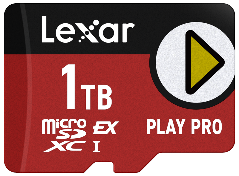Lexar microSD Express PLAY Pro - 900MB/s - 1TB Hukommelseskort LMSXPS0001T-BNNNG