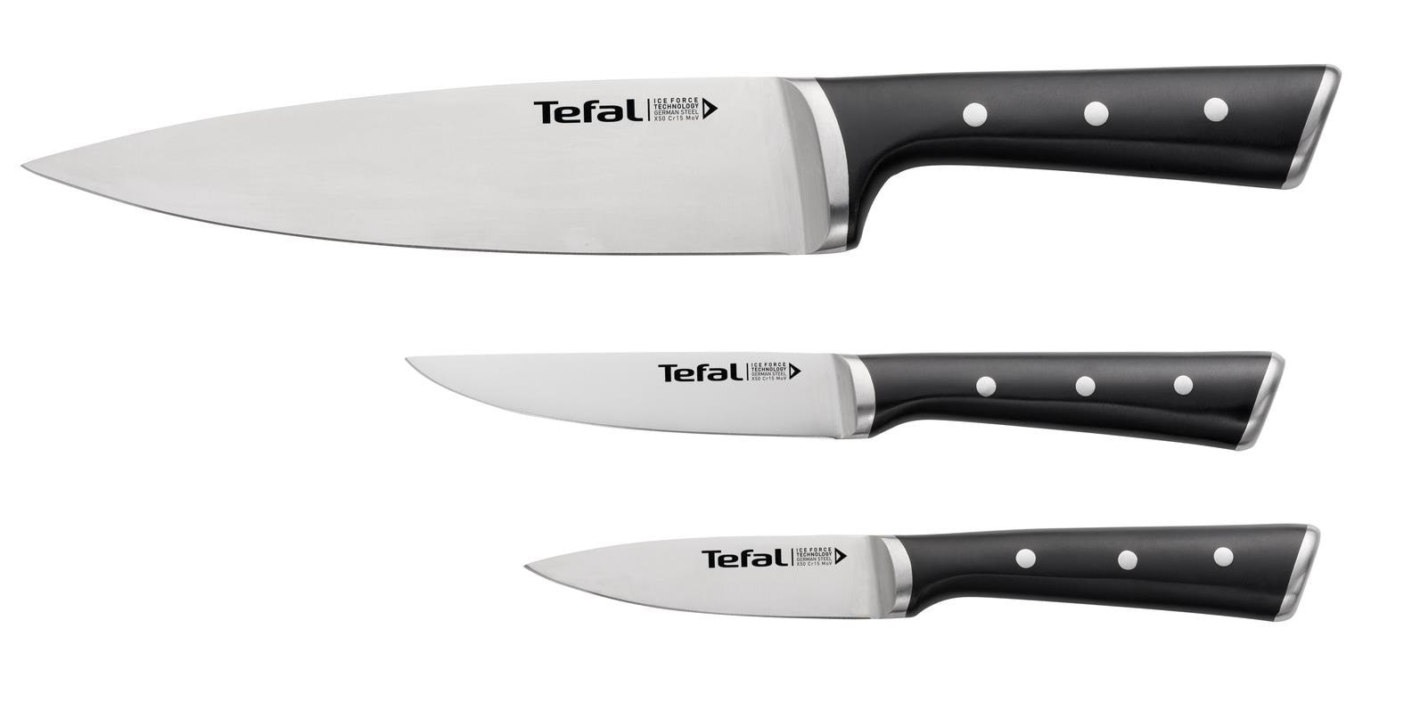 Tefal Ice Force Set 3pcs Pairing- Utility- Chef Knife Borddækning K2323S74