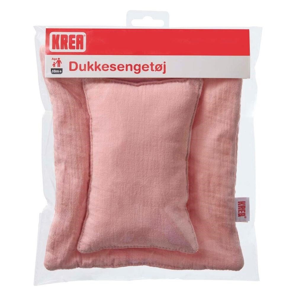 Krea Doll Bed Linen Rose Col. Dukker Og Dukketilbehoer 36-2035