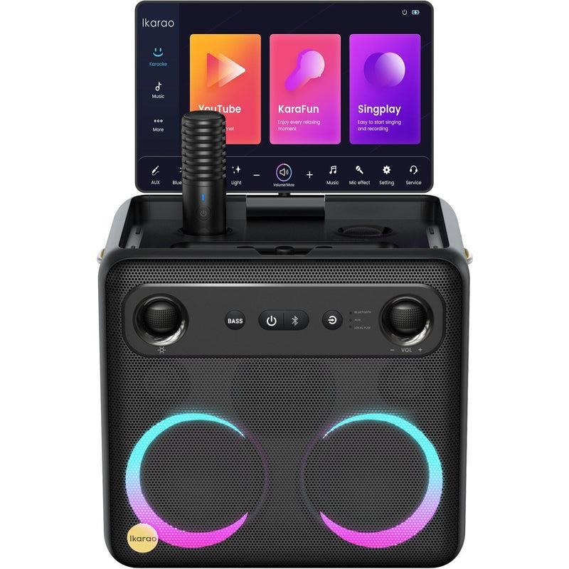 Lenco IKARAO-X2 Karaoke højttaler Baerbare Fest Hoejtalere Sort