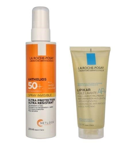 La Roche-Posay Anthelios + Lipikar Duo Set Gaveaesker 3433425427515