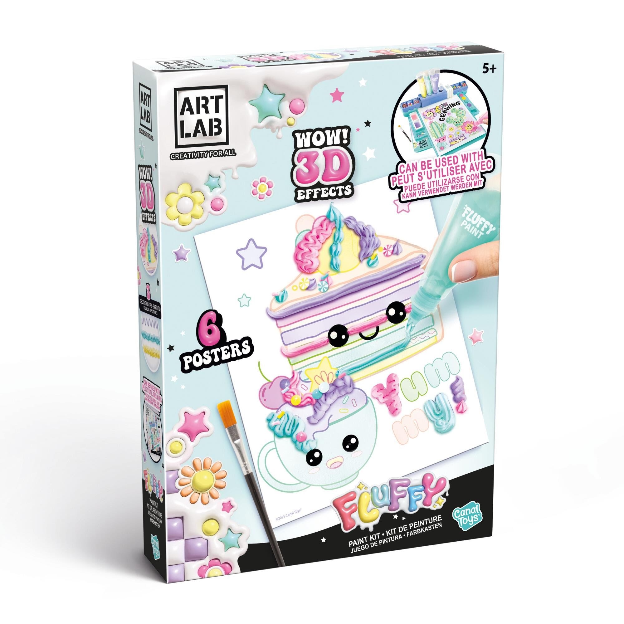 Art Lab Fluffy Paint Kit Kreativt Legetøj 123019