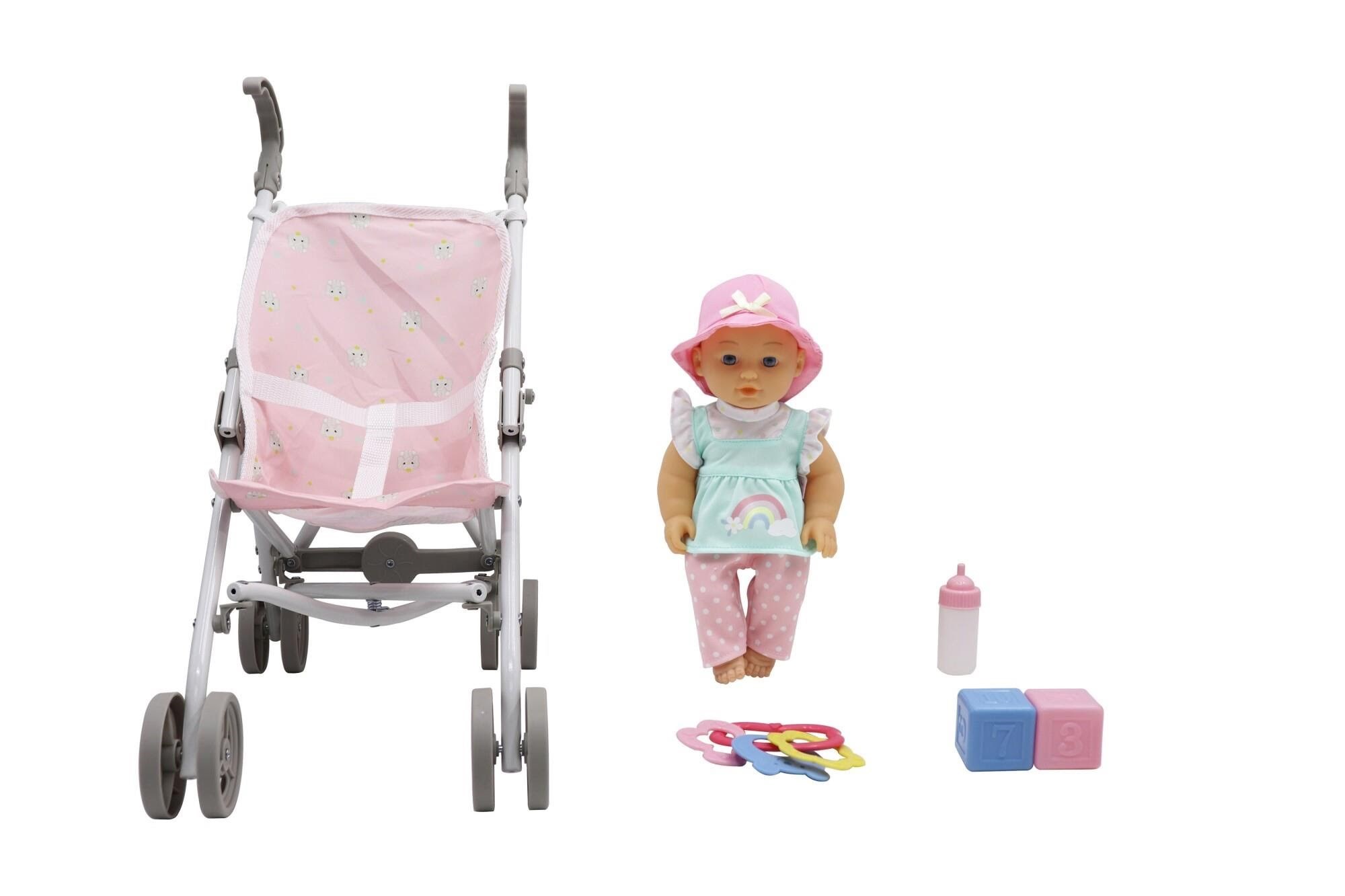 Happy Friend Lotta Doll 30cm with Stroller Set Dukker Og Dukketilbehoer 504234