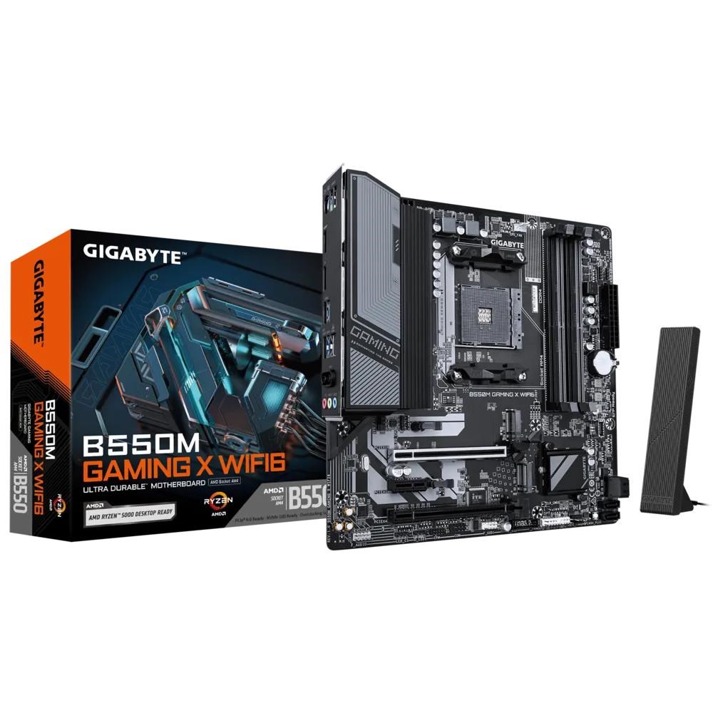GIGABYTE B550M GAMING X WIFI6 Bundkort - AMD B550 - AMD AM4 - DDR4 RAM - Micro-ATX Bundkort