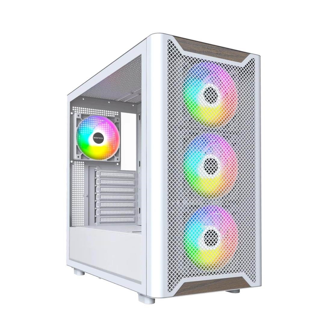 Montech XR Wood - Kabinet - Miditower - Hvid Kabinet XR Wood (W)