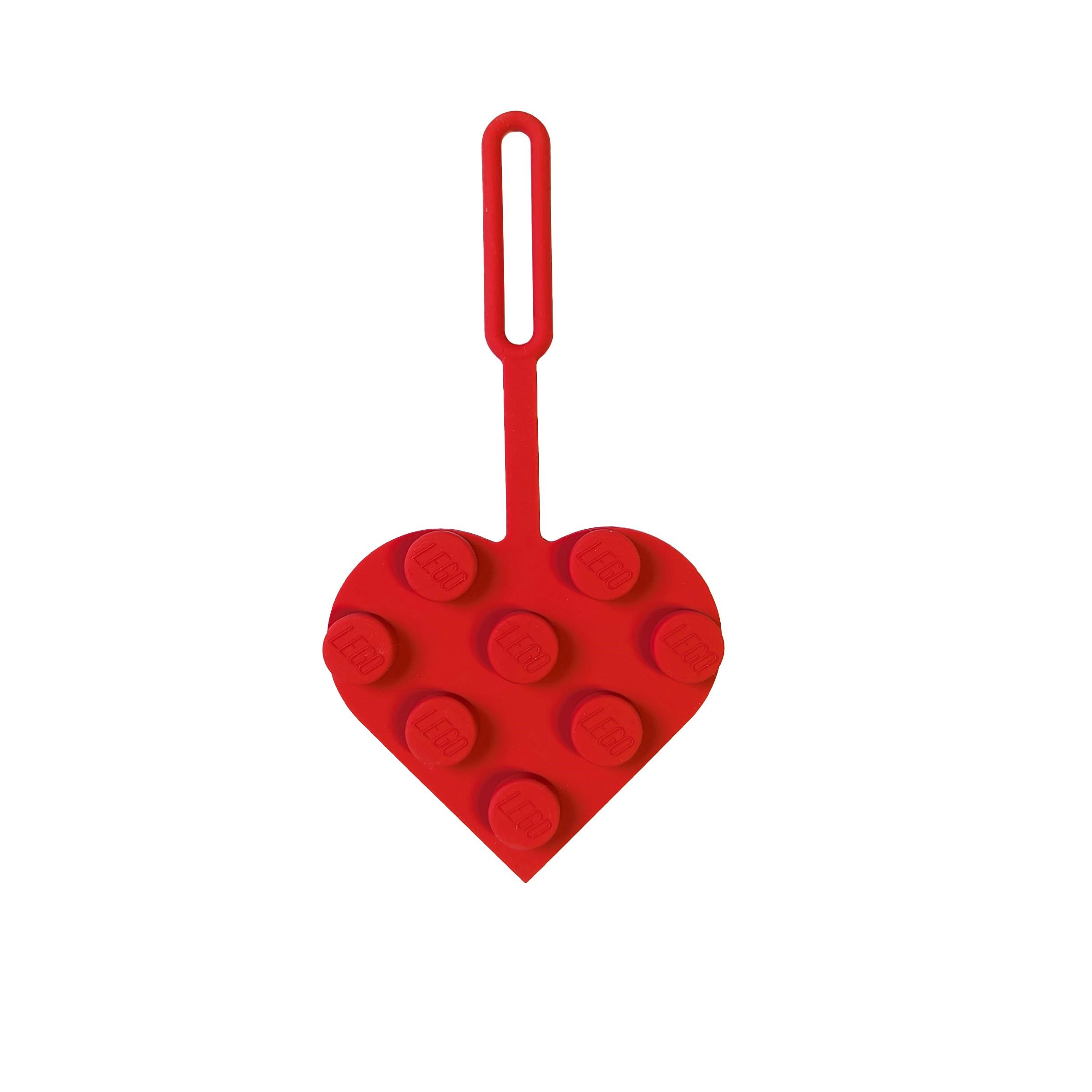 Euromic LEGO Bag Tag/Luggage tag Brick Heart Red Hobby Artikler 4006151-53658