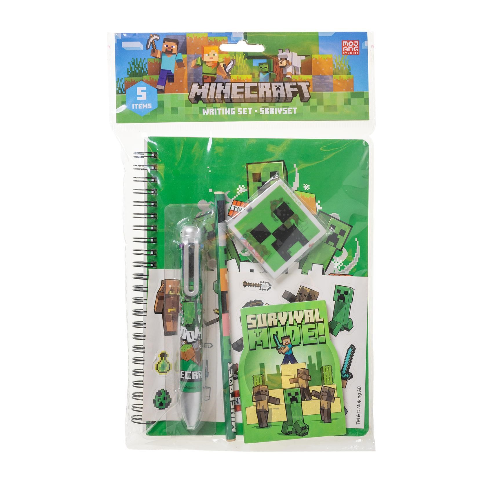 Euromic MINECRAFT Writing Set w/ multi-col. pen Skoletilbehoer 166506128