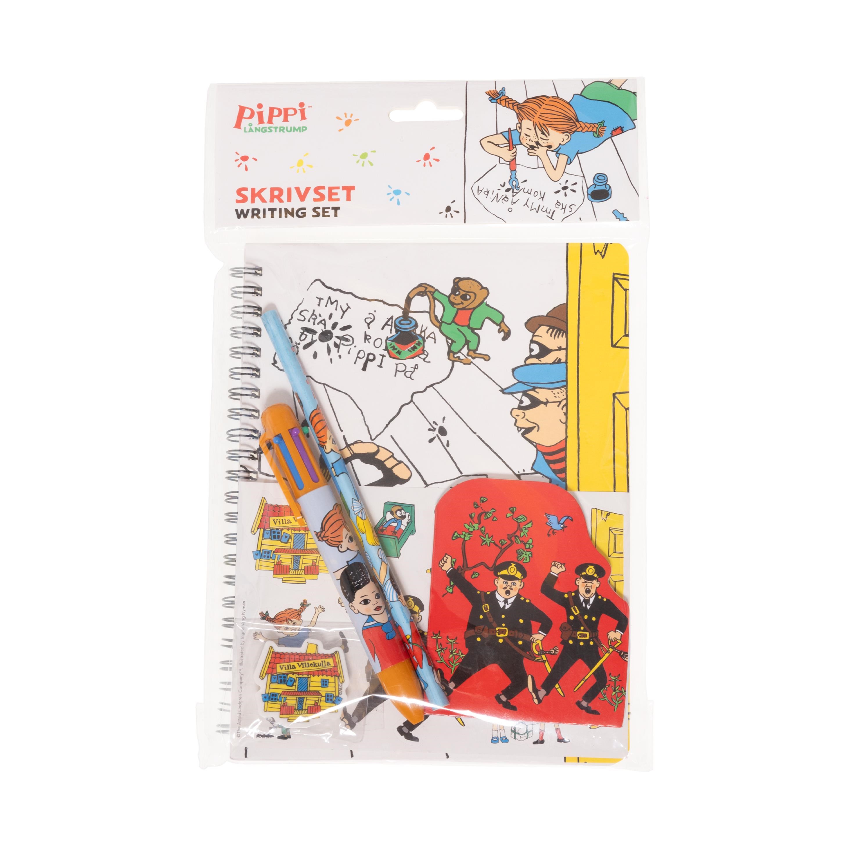 Euromic PIPPI & Herr NILSSON writing set w/multi-col- pen Tegneværktøj 063606128