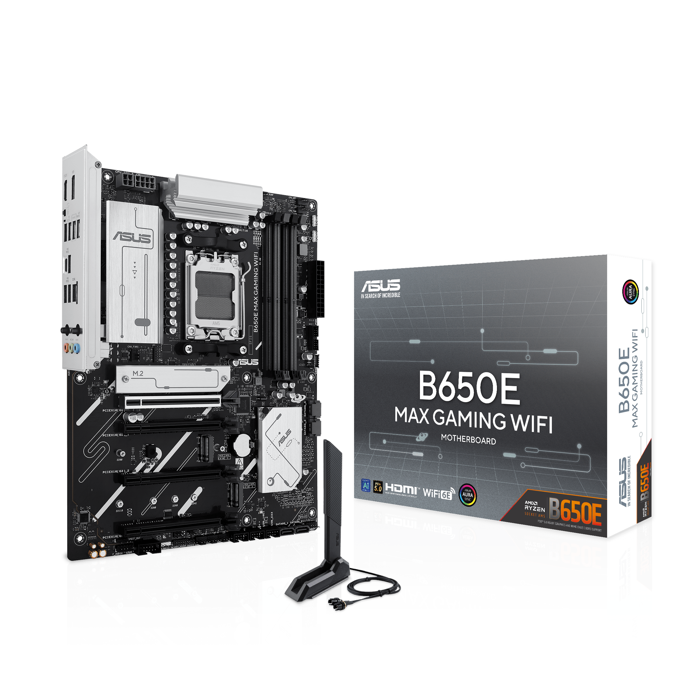 ASUS B650E MAX GAMING WIFI Bundkort - AMD B650 - AMD AM5 - DDR5 RAM - ATX Bundkort 90MB1LD0-M0EAY0