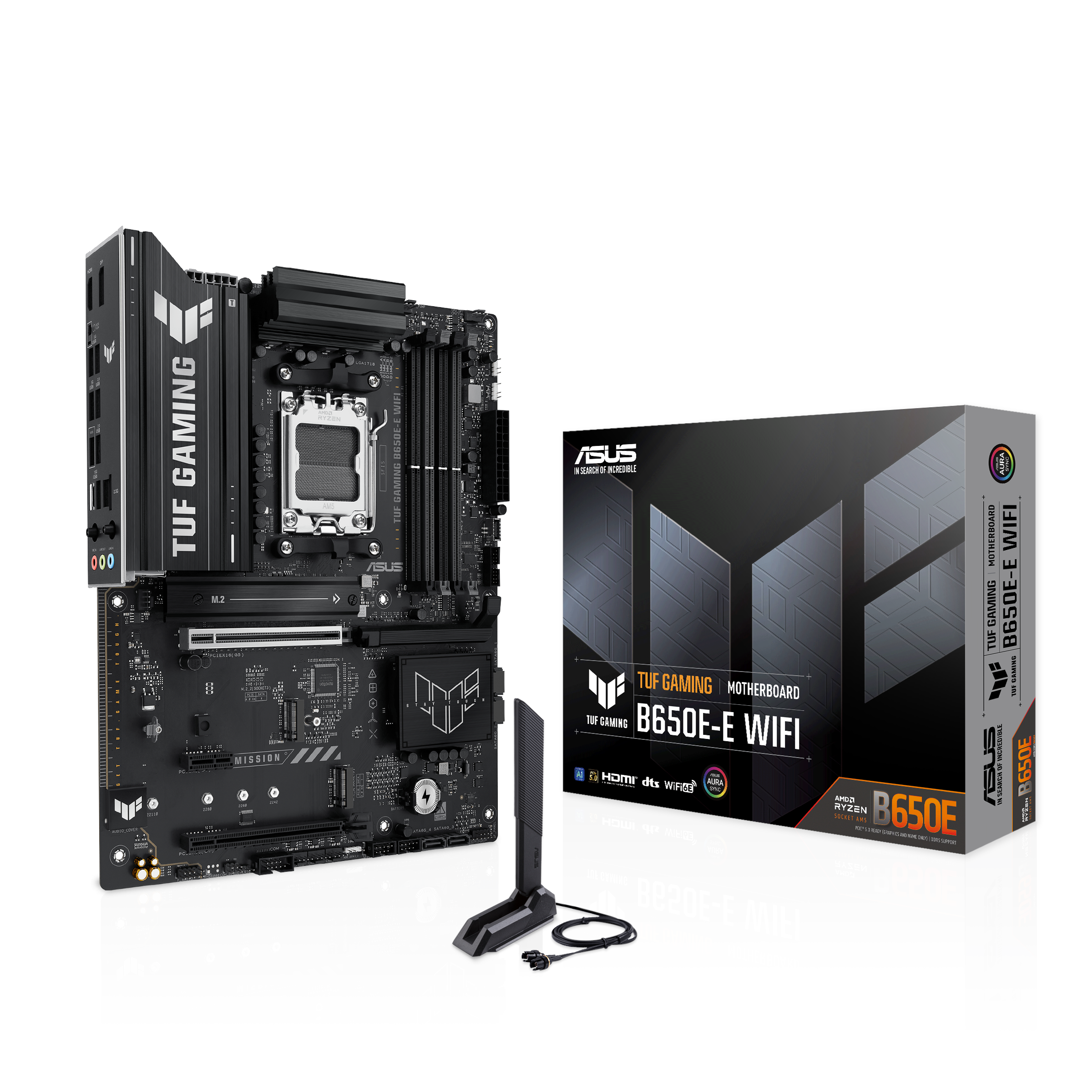 ASUS TUF GAMING B650E-E WIFI Bundkort - AMD B650 - AMD AM5 - DDR5 RAM - ATX Bundkort 90MB1LT0-M0EAY0