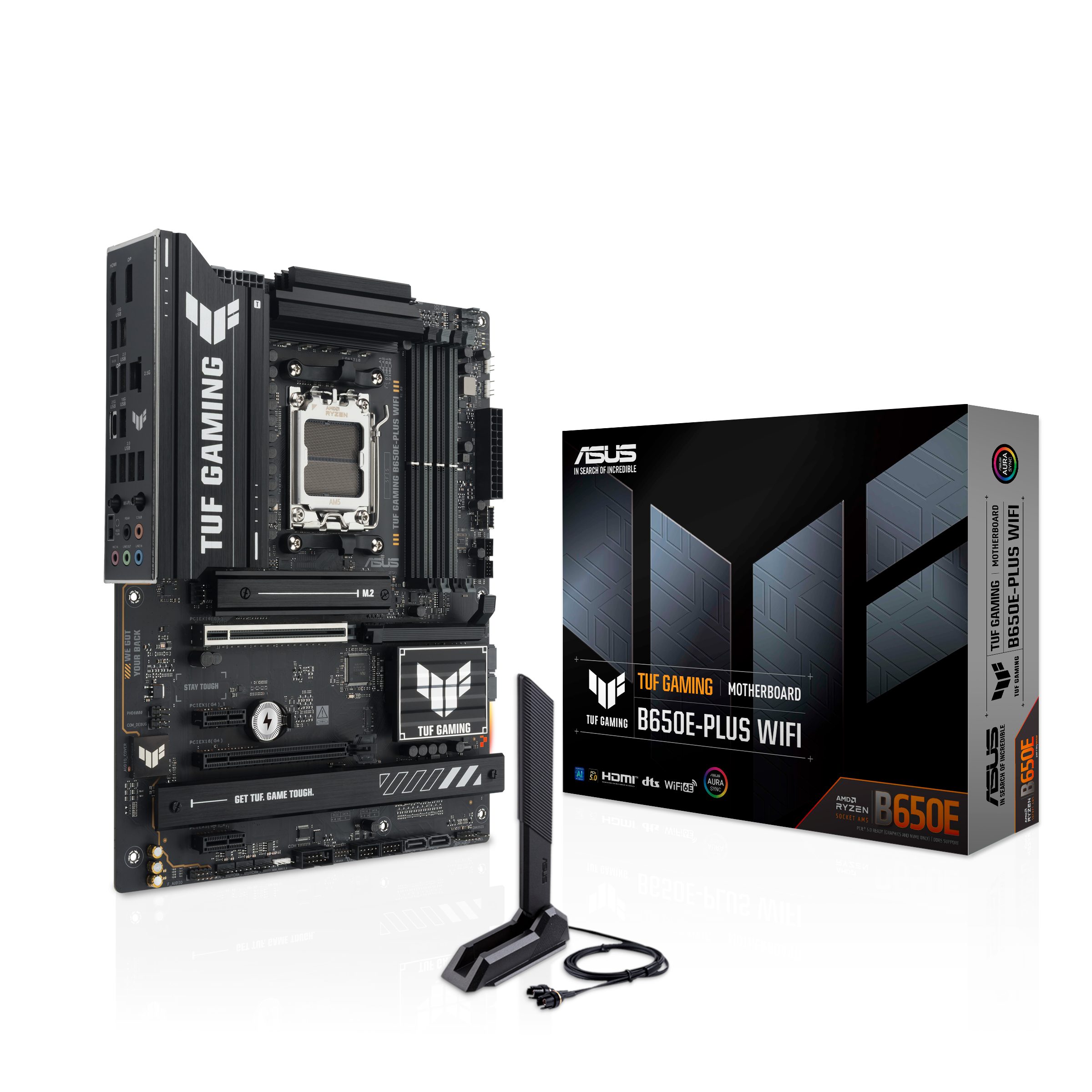 ASUS TUF GAMING B650E-PLUS WIFI Bundkort - AMD B650 - AMD AM5 - DDR5 RAM - ATX Bundkort 90MB1M20-M0EAY0