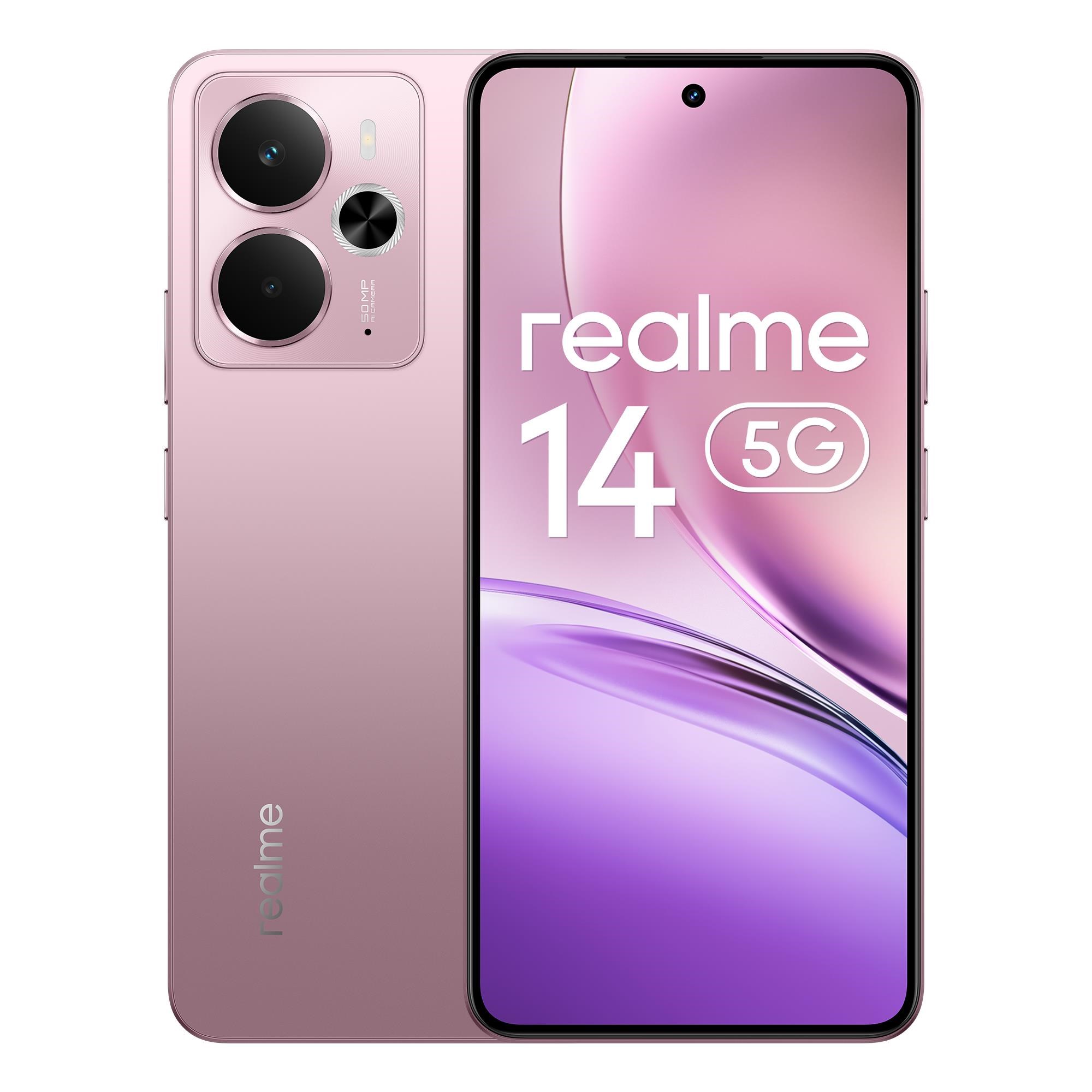 realme 14 5G 256GB/8GB - Warrior Pink Mobiltelefon 631011005814