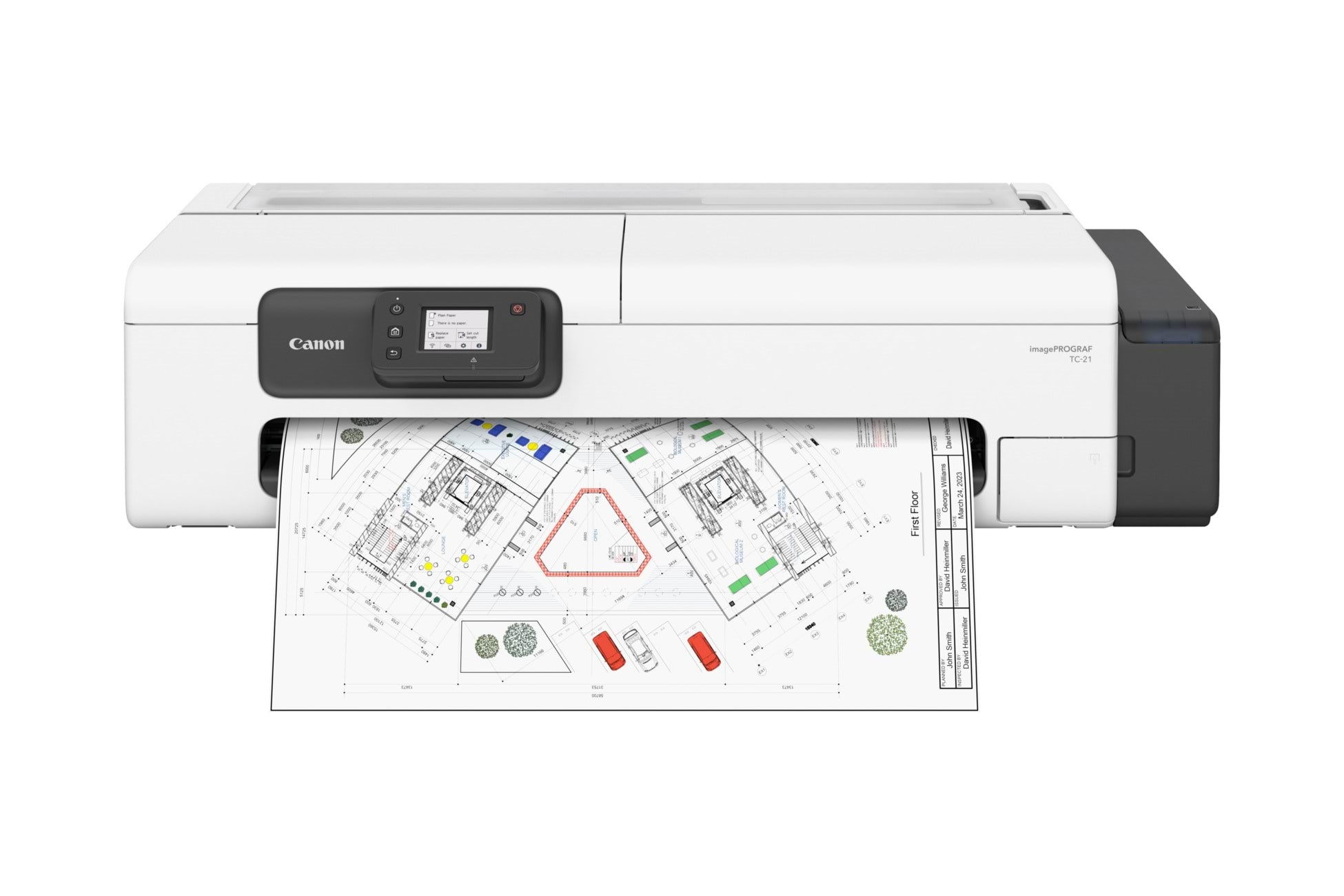 Canon Storformatprinter - imagePROGRAF TC-21 inkl. 1 års onsite service - 4-farvet