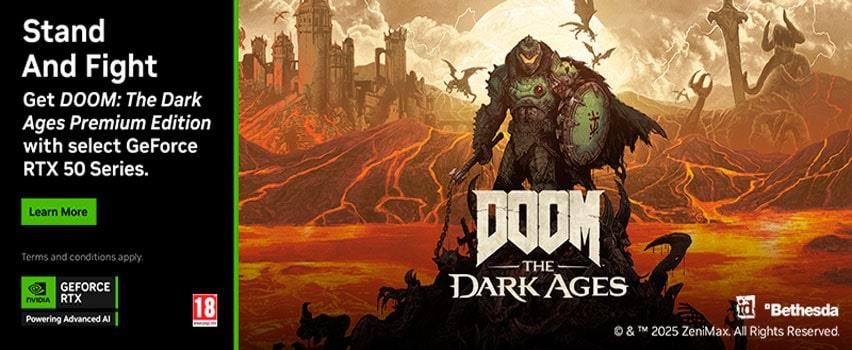 NVIDIA Game Bundle - DOOM: The Dark Ages Premium Edition - Grafikkort Grafikkort NVGAMEDOOMTDAPE