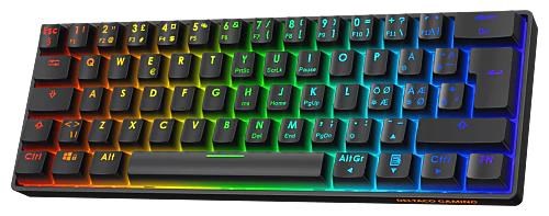 Deltaco GAMING DK470 Mechanical Keyboard - Gaming Tastatur - Nordisk - Sort
