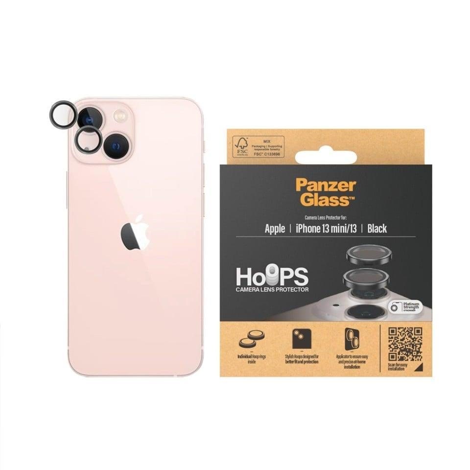 PanzerGlass Hoops Camera Lens Protector iPhone 13 mini - Black Mobil Tilbehør 1142
