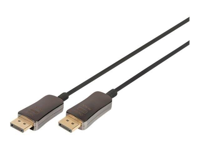 DIGITUS - DisplayPort cable - DisplayPort to DisplayPort - 10 m Skærmkabel Sort AK-340107-100-S