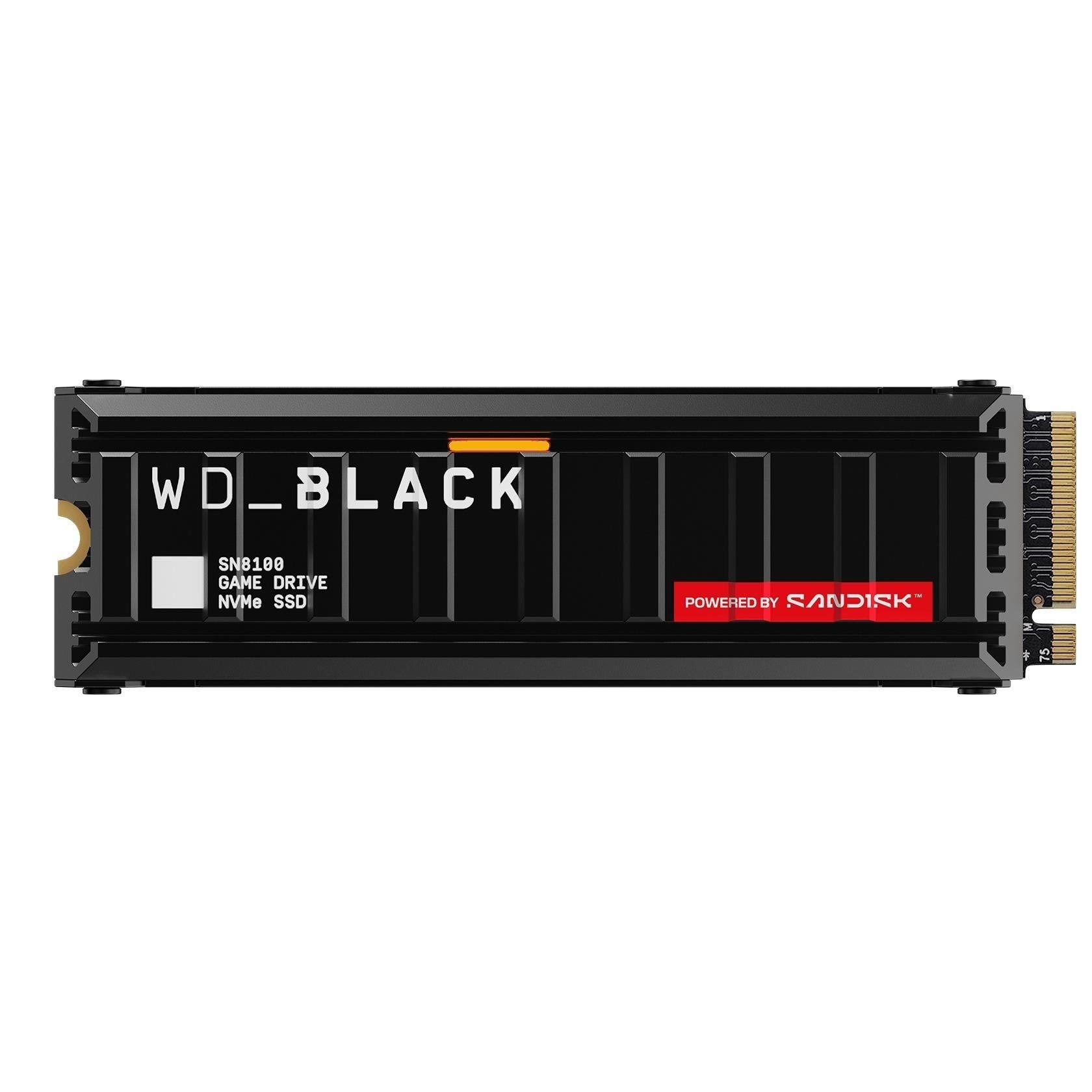 SANDISK WD Black SN8100 SSD - 4TB - M.2 2280 - PCIe 5.0 - Med køleprofil Ssd Harddisk Sort WDS400T1XHM-00CMT0