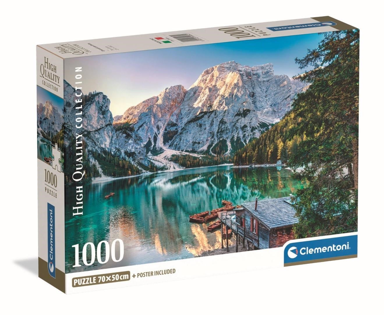 Clementoni Emerald Lake Braies (1000) Puslespil 39934