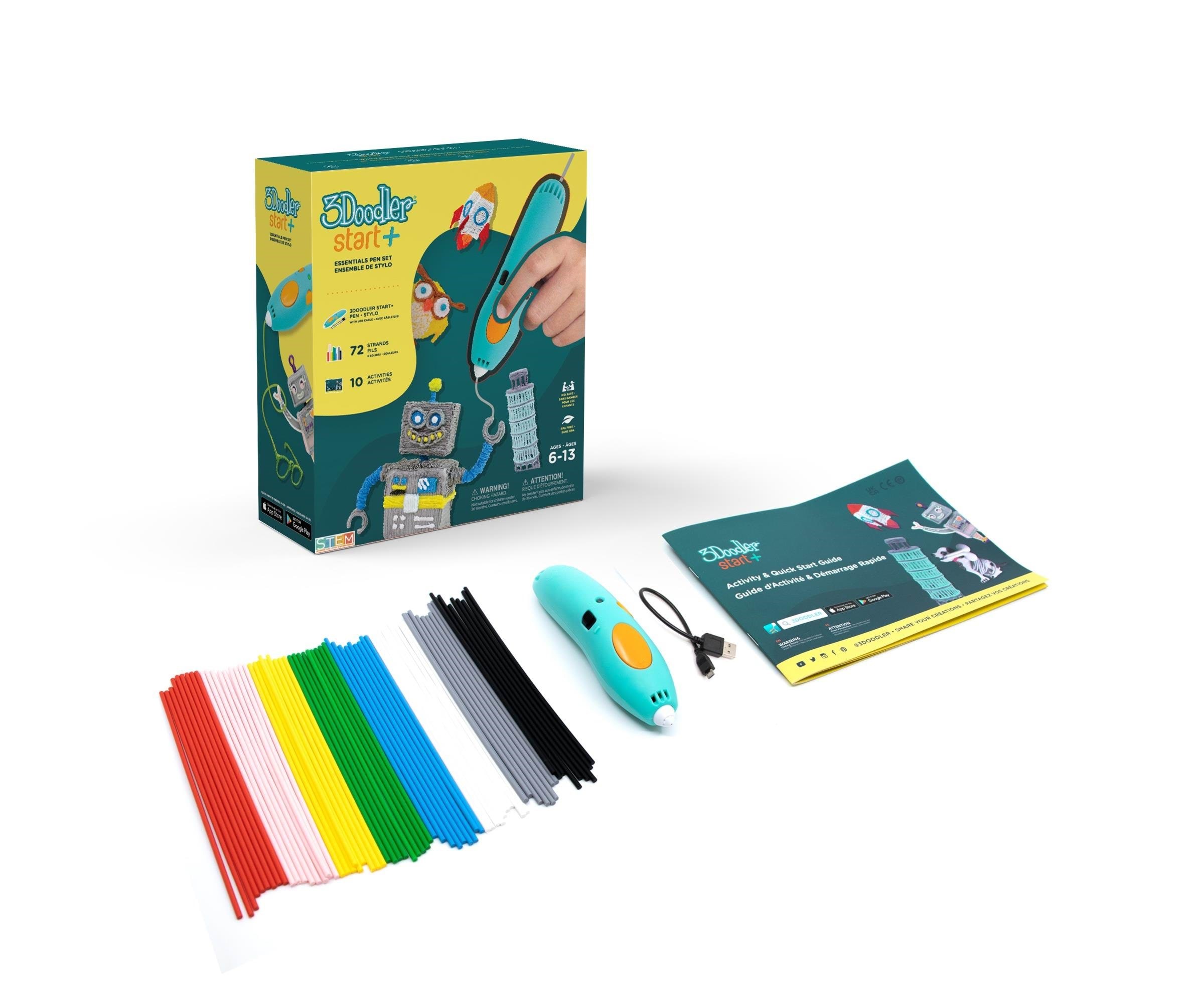 3Doodler Start+ Essentials 3D Printing Pen Set Kreativt Legetøj SPLUS