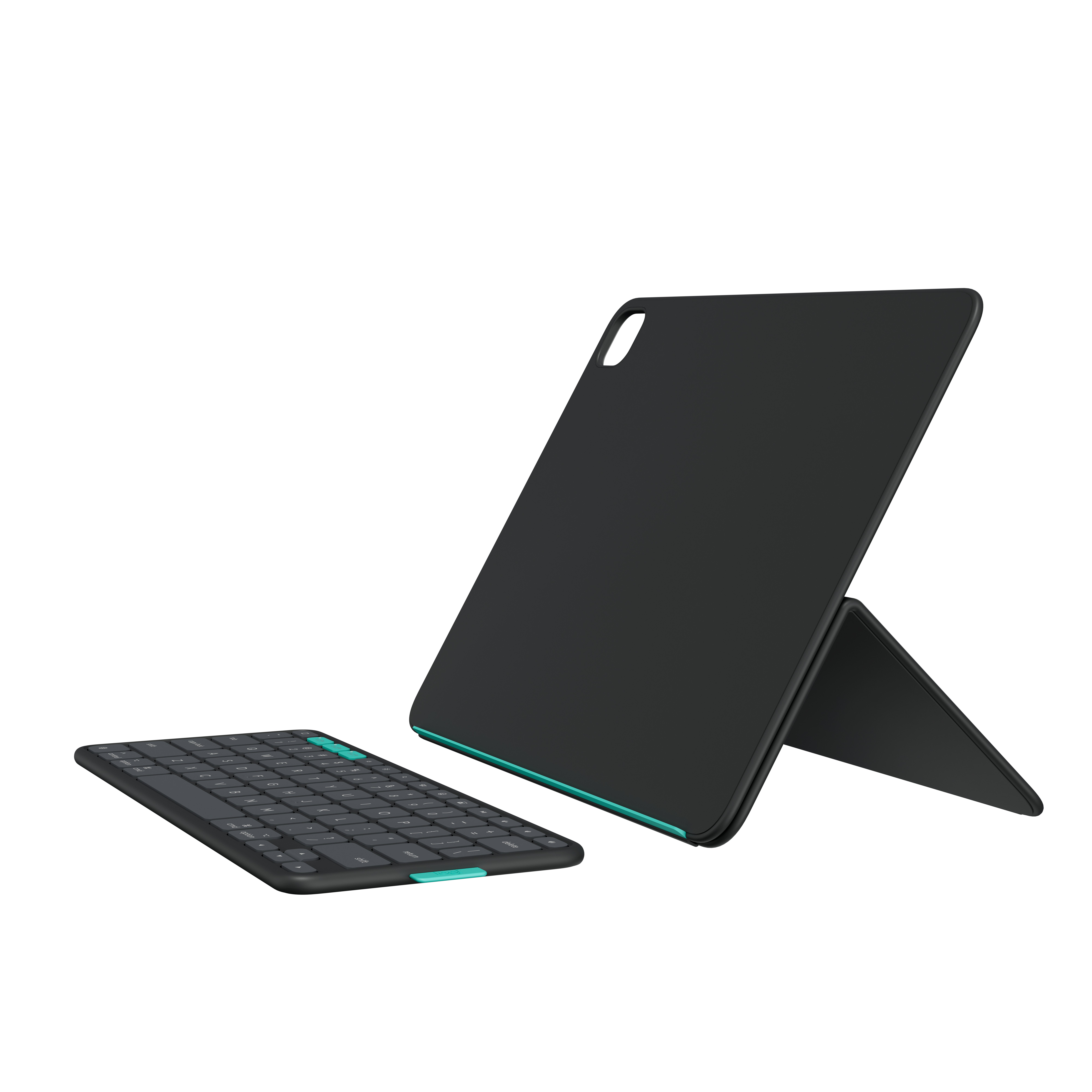 Logitech Flip Folio iPad Pro 13" (M4) & Air 13" (M2 & M3) - Tastatur & Folio sæt - Nordisk - Sort Tastatur 920-013386
