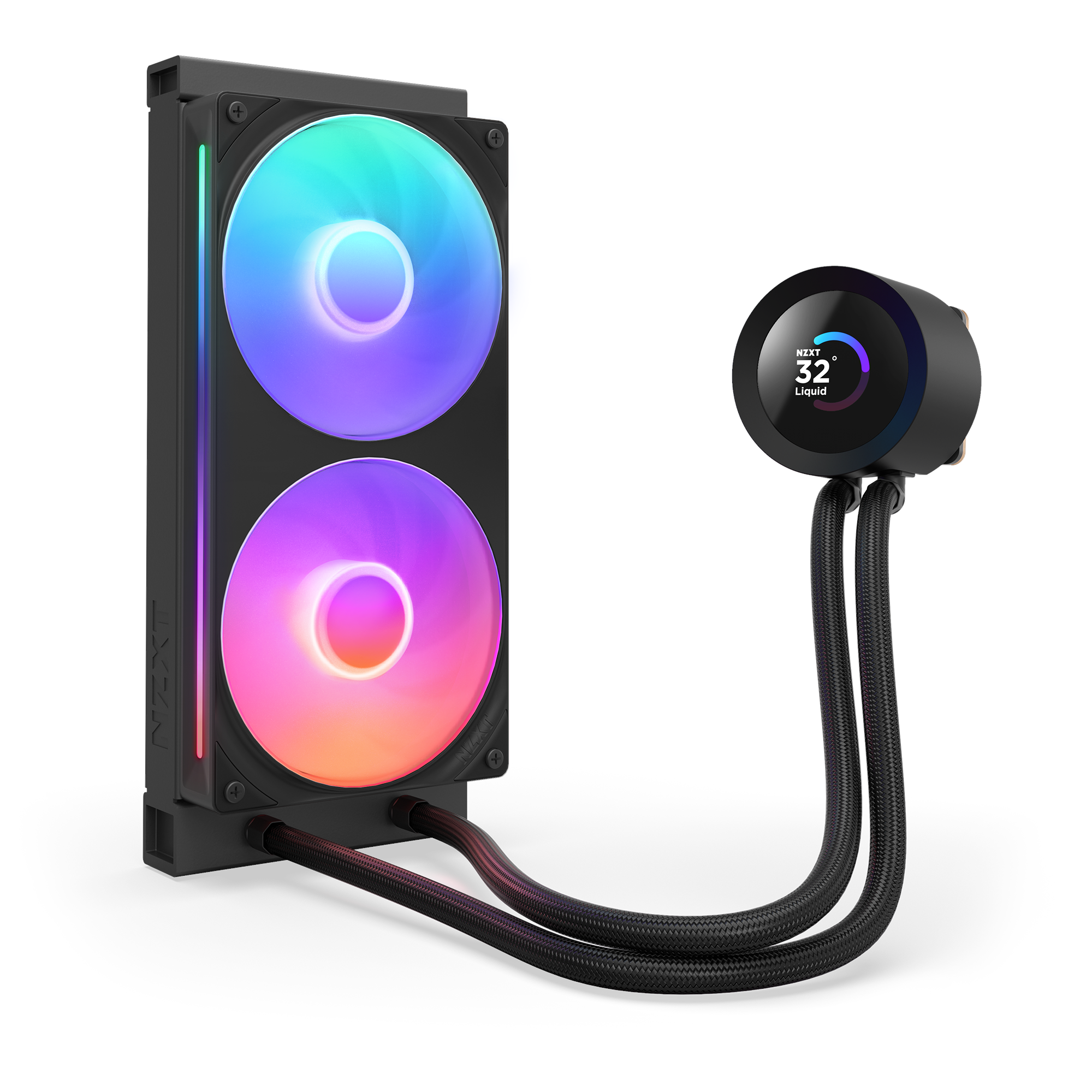 NZXT Kraken Plus 240 RGB - CPU Vandkøling Cpu Køler Sort med RGB lys RL-KR240-B2