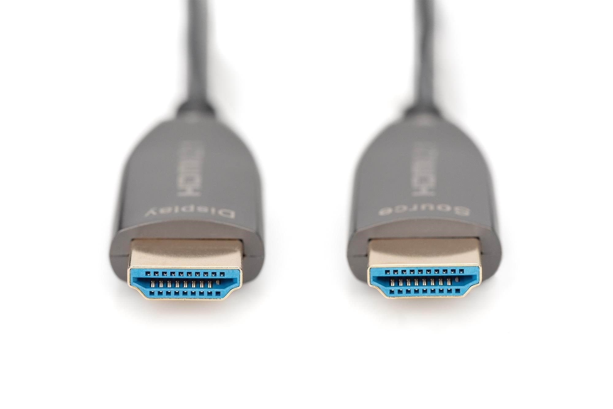 DIGITUS HDMI AOC Hybrid Fiber Optic Cable - 10m Skærmkabel Sort AK-330126-100-S