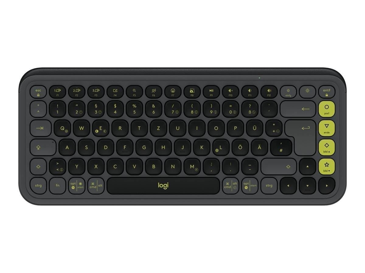 Logitech POP Icon Keys - Tastatur - Tysk - Grå Tastatur 920-013059
