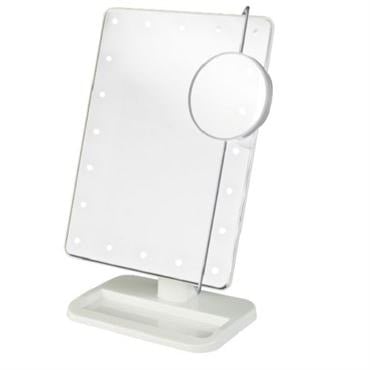 UNIQ Hollywood Makeup Mirror with light and 10x magnification White Makeupspejl 4458
