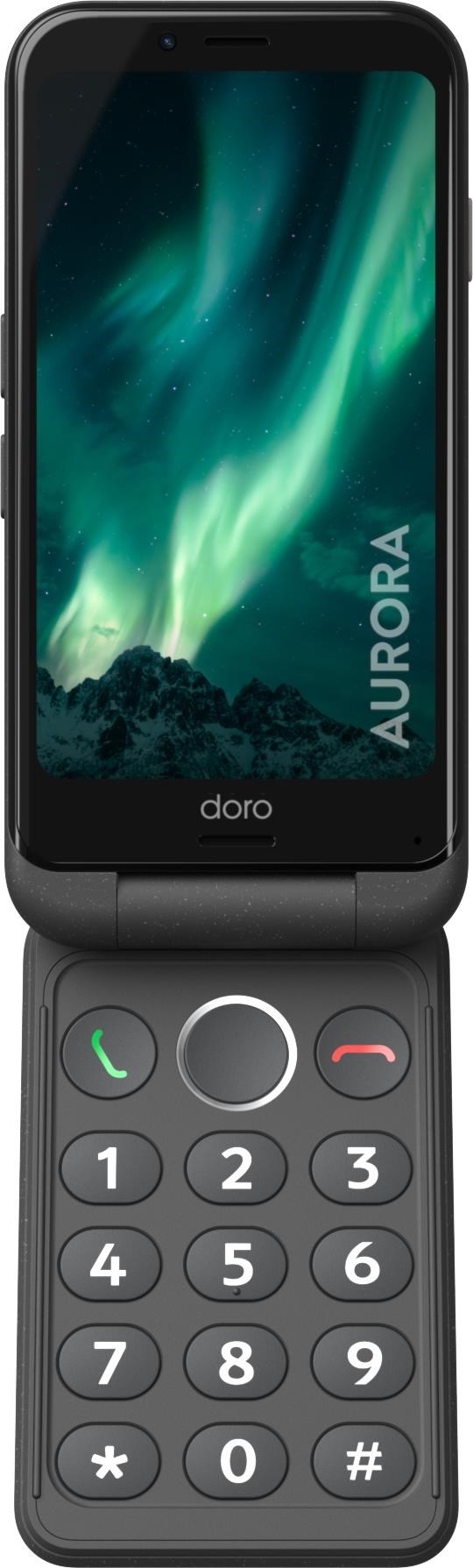 Doro Aurora A21 64GB/4GB - Graphite Mobiltelefon Sort 8896