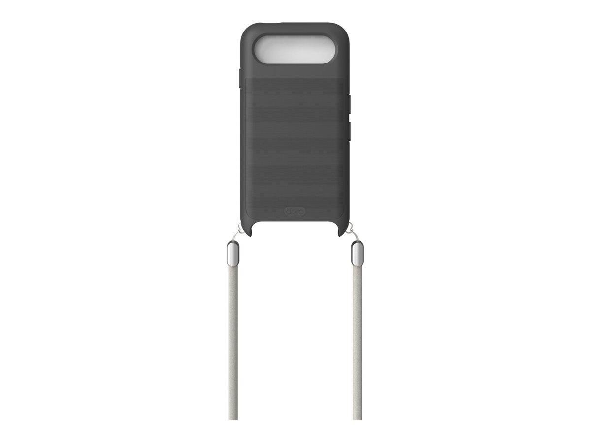 Doro Aurora A21 - TPU Case - Graphite Strap Mobilcover 8924