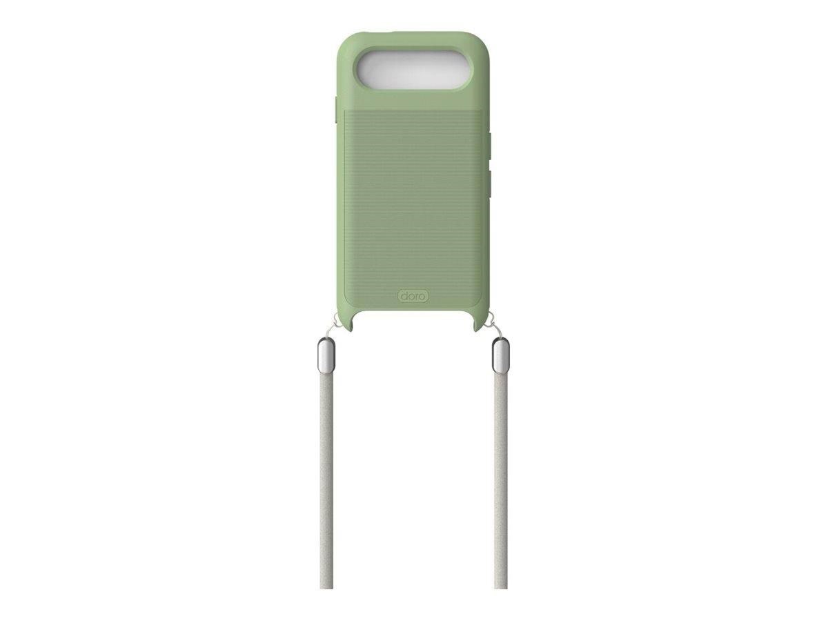 Doro Aurora A21 - TPU Case - Green Strap Mobilcover 8925