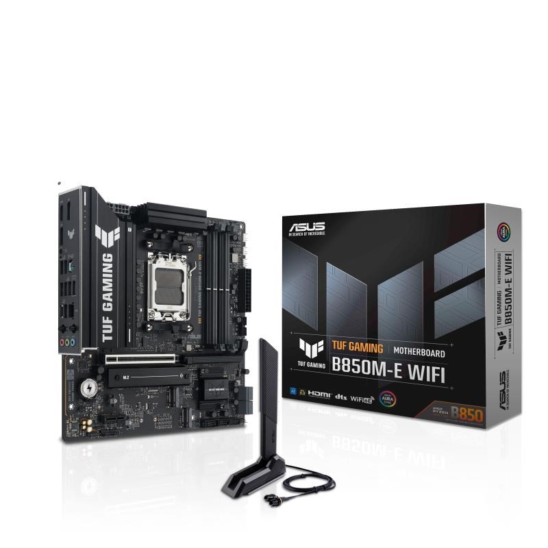 ASUS TUF GAMING B850M-E WIFI Bundkort - AMD B850 - AMD AM5 - DDR5 RAM - Micro-ATX