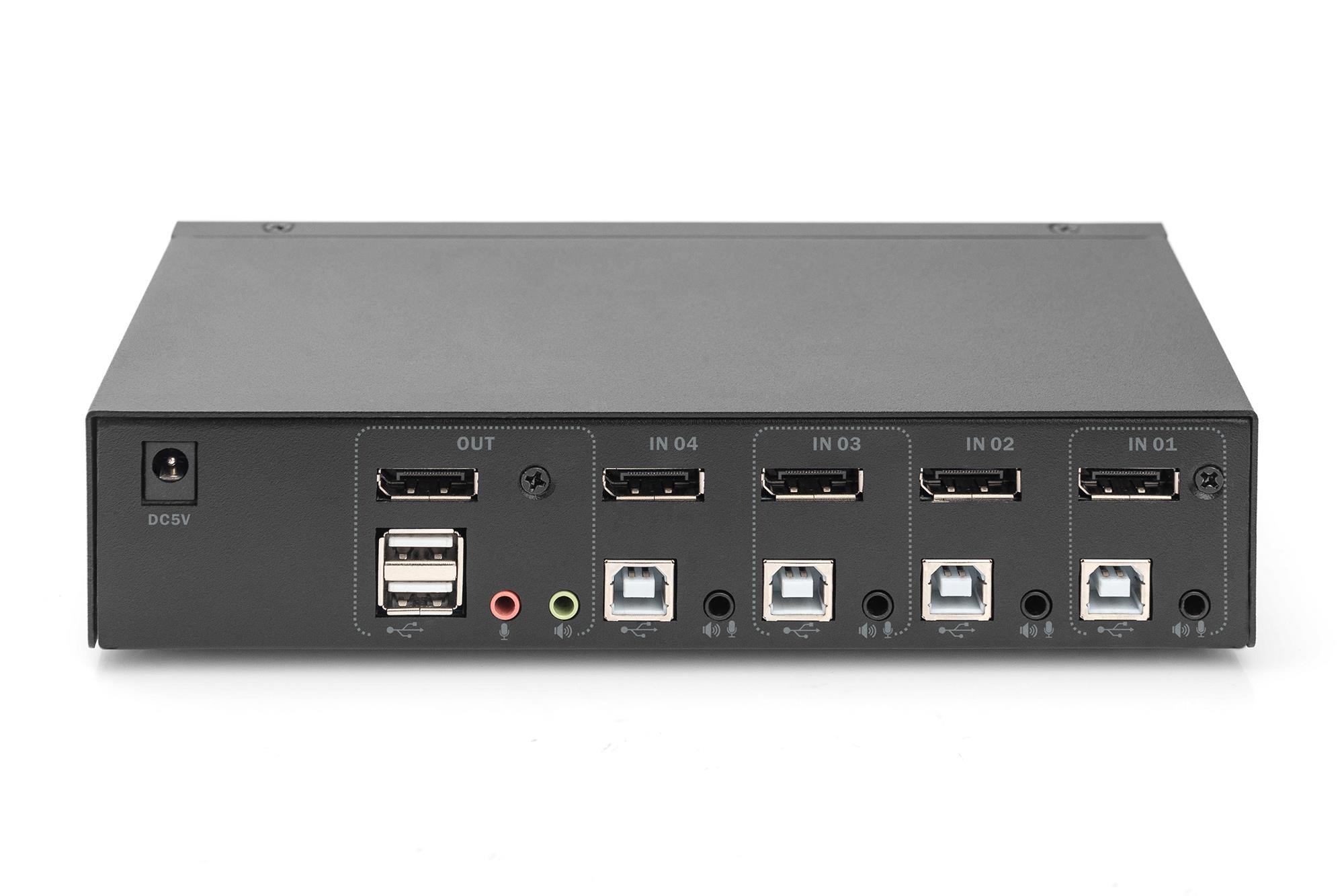 DIGITUS KVM Switch 4x1 Kvm-switch DS-12891