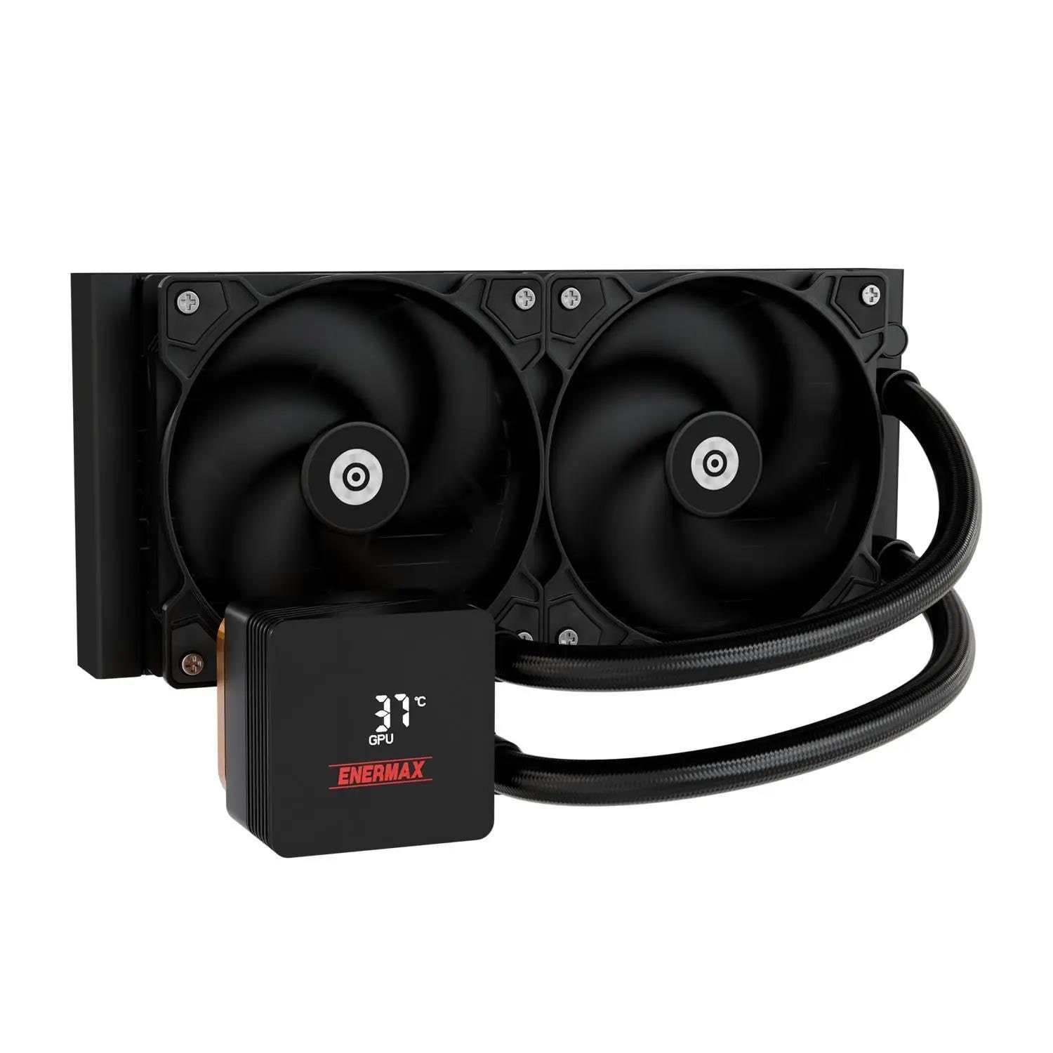 Enermax LIQMAX IV 240mm Black LCD - CPU Vandkøling Cpu Køler Sort ELC-LMIV240-SF