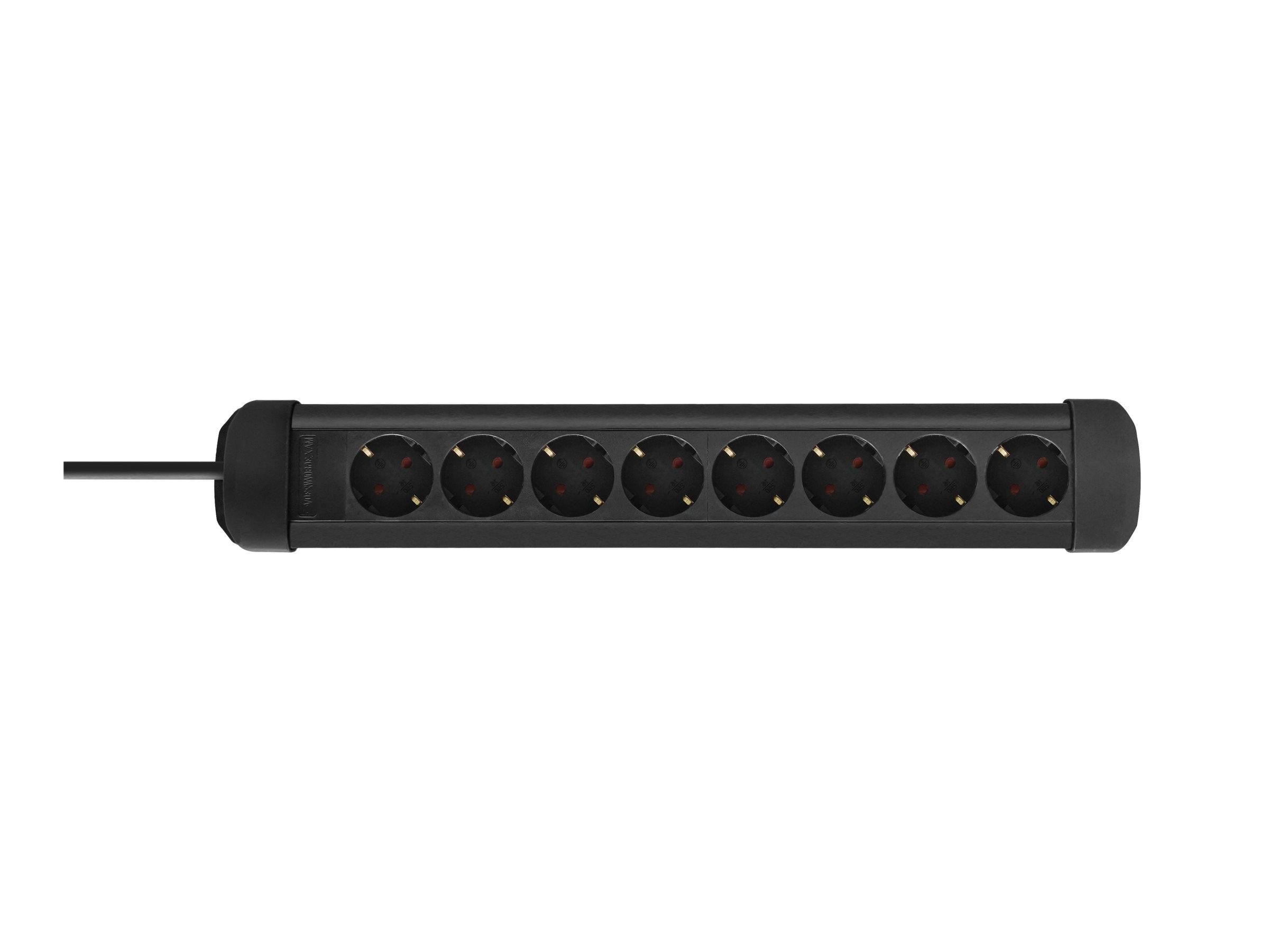 Deltaco Power Strip - 3 m Strømkabel Sort GT-0802