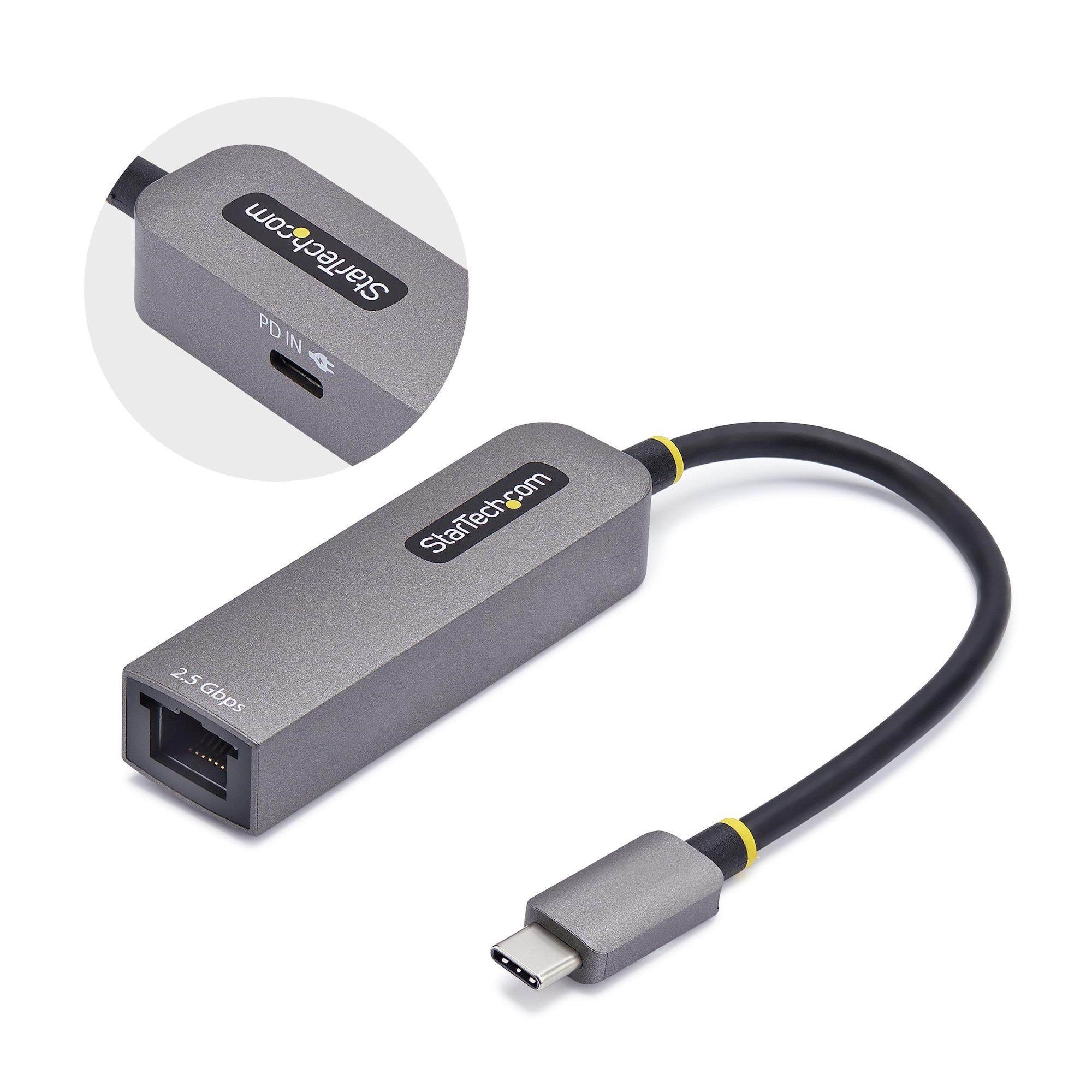 StarTech.com 2.5GbE USB-C to Ethernet Adapter - network adapter - USB-C 3.2 Gen 1 / Thunderbolt 3 - 10M/100M/1G/2.5 Gigabit Ethernet + USB-C 3.2 Gen 1
