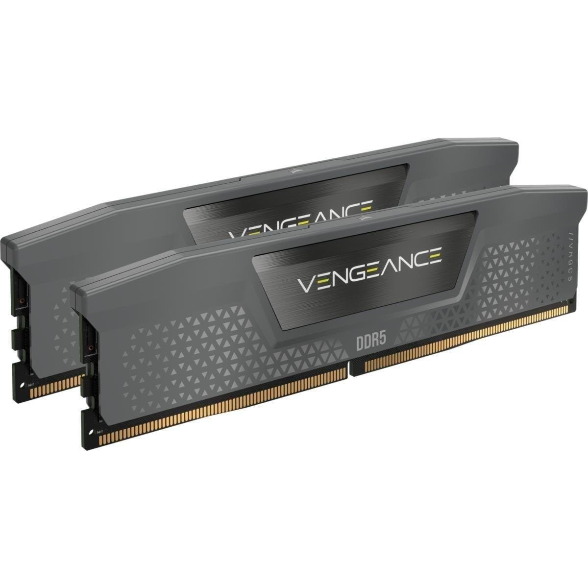 Corsair Vengeance DDR5-6000 - 96GB - CL36 - Dual Channel (2 pcs) - AMD EXPO & Intel XMP - Sort Ram CMK96GX5M2E6000Z36