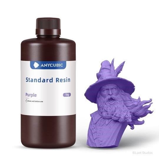 ANYCUBIC Standard resin 1 L Purple 3d Filament Lilla SPTPU-104E