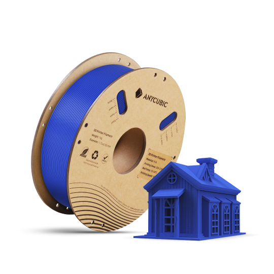 ANYCUBIC PLA Basic 1.75 mm 1 KG Blue 3d Filament Blå AHPLDB-103