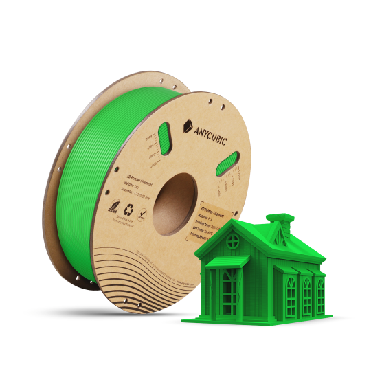 ANYCUBIC PLA Basic 1.75 mm 1 KG Green 3d Filament Grøn AHPLCG-103