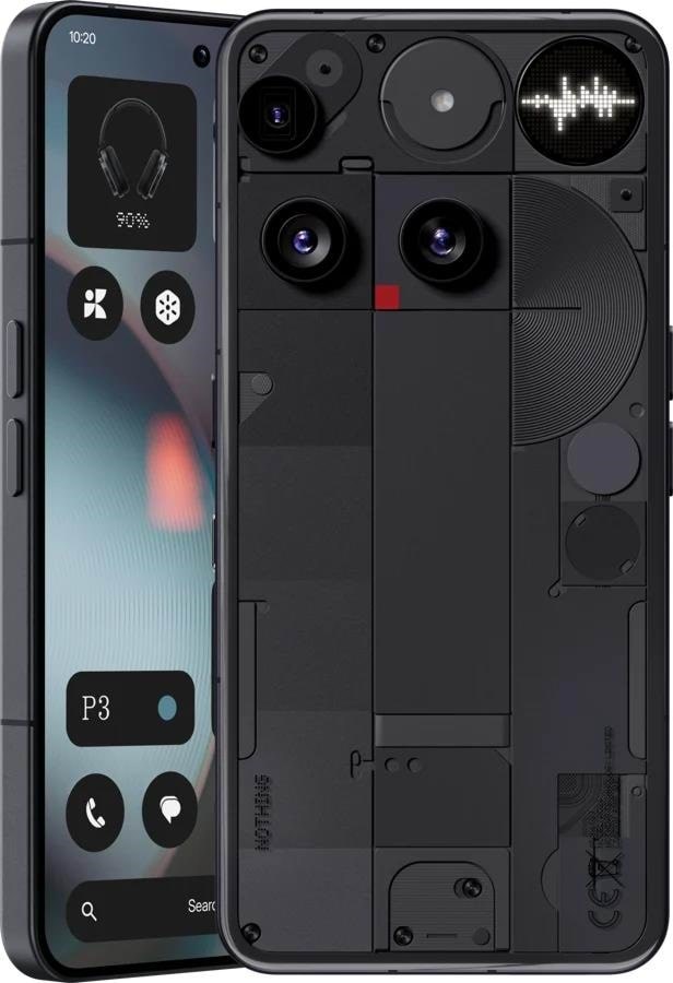 Nothing Phone (3) 512GB/16GB - Sort Mobiltelefon A10000024