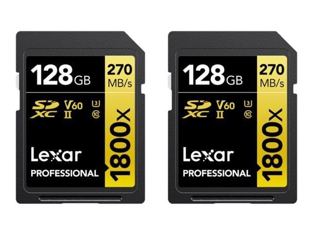Lexar Professional GOLD Series - flash memory card - 128 GB - SDXC UHS-II