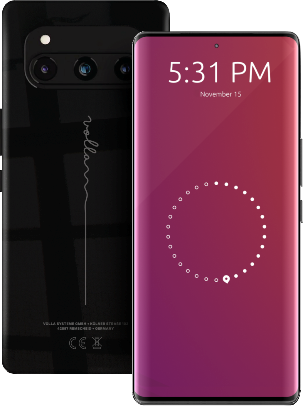 Volla Phone Quintus 256GB/8GB (Ubuntu Touch) Mobiltelefon Sort 4260738460484